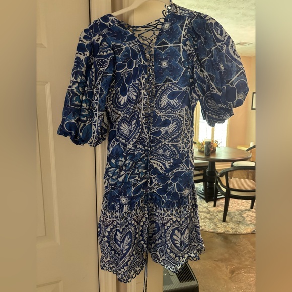 Farm Rio Blue Tile Mini Dees - Picture 4 of 4